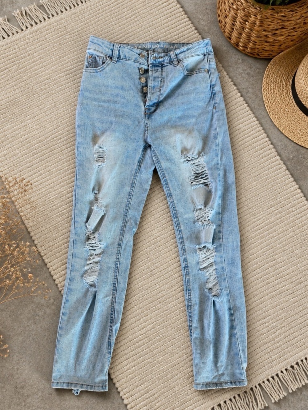 Light Blue Distressed Women's or Big girl’s Jeans